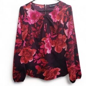 7th Avenue studio red and black blouse